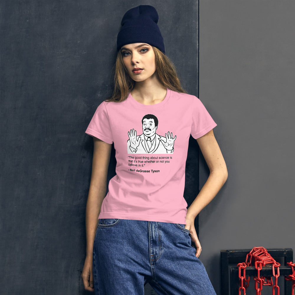 Science is True T-Shirt (Fitted for Women)