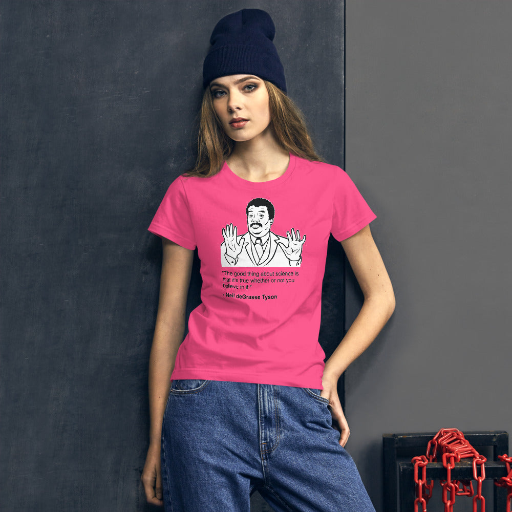 Science is True T-Shirt (Fitted for Women)